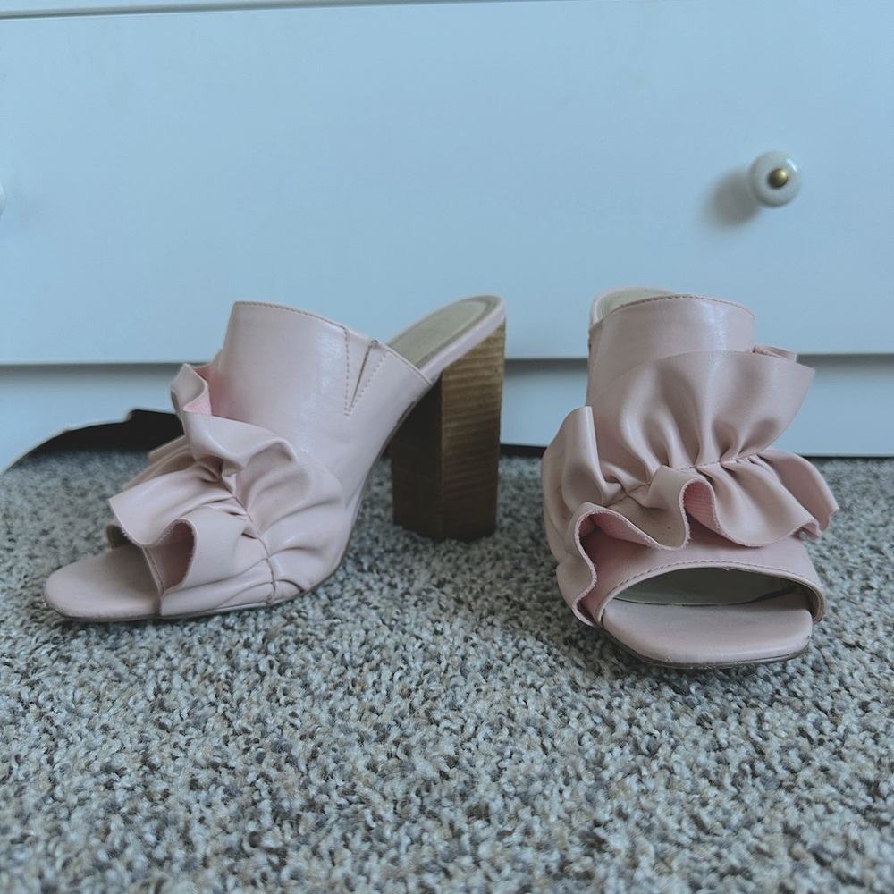 ASOS Talent Scout Ruffle Mules